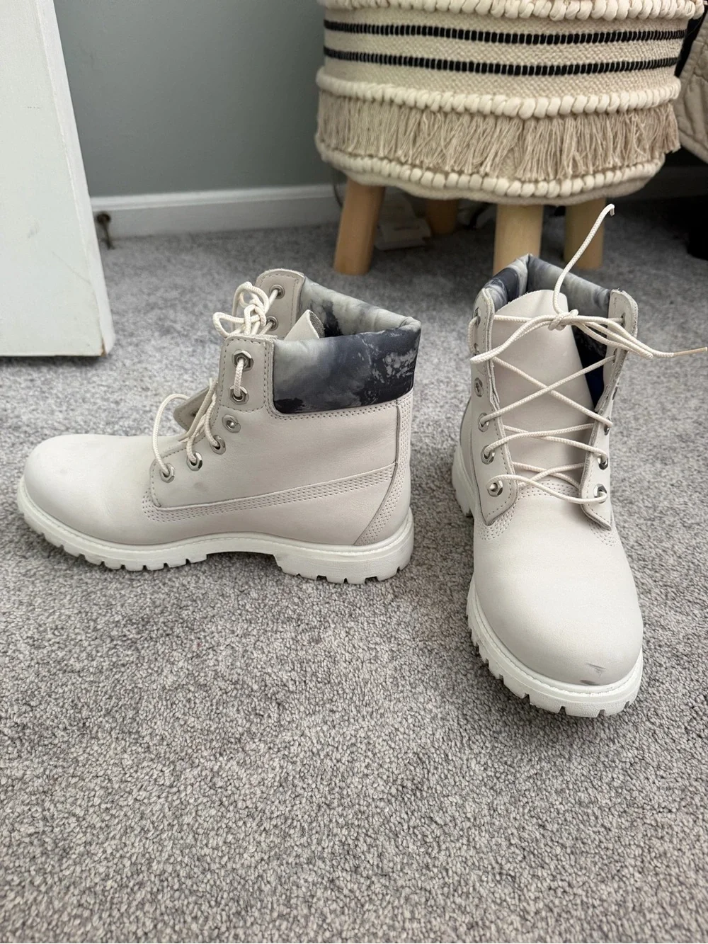 Women’s White Timberland Boots